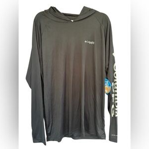 NWT Columbia PFG Charcoal Gray Long Sleeve Omni-Wick Performance Shirt UPF 50
